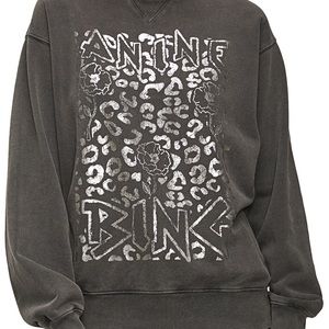 Anine Bing Ramona Panther Sweatshirt Medium